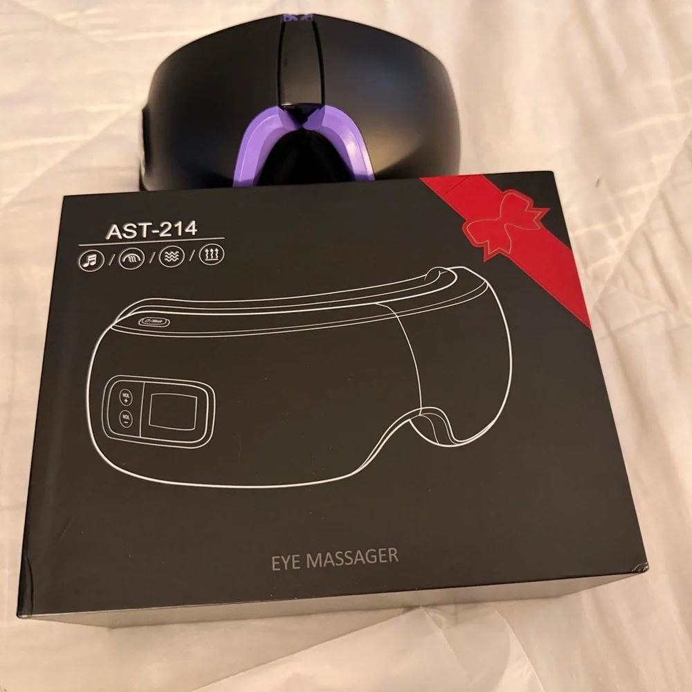 Purple Intelligent Eye Massager VR-Style Headset